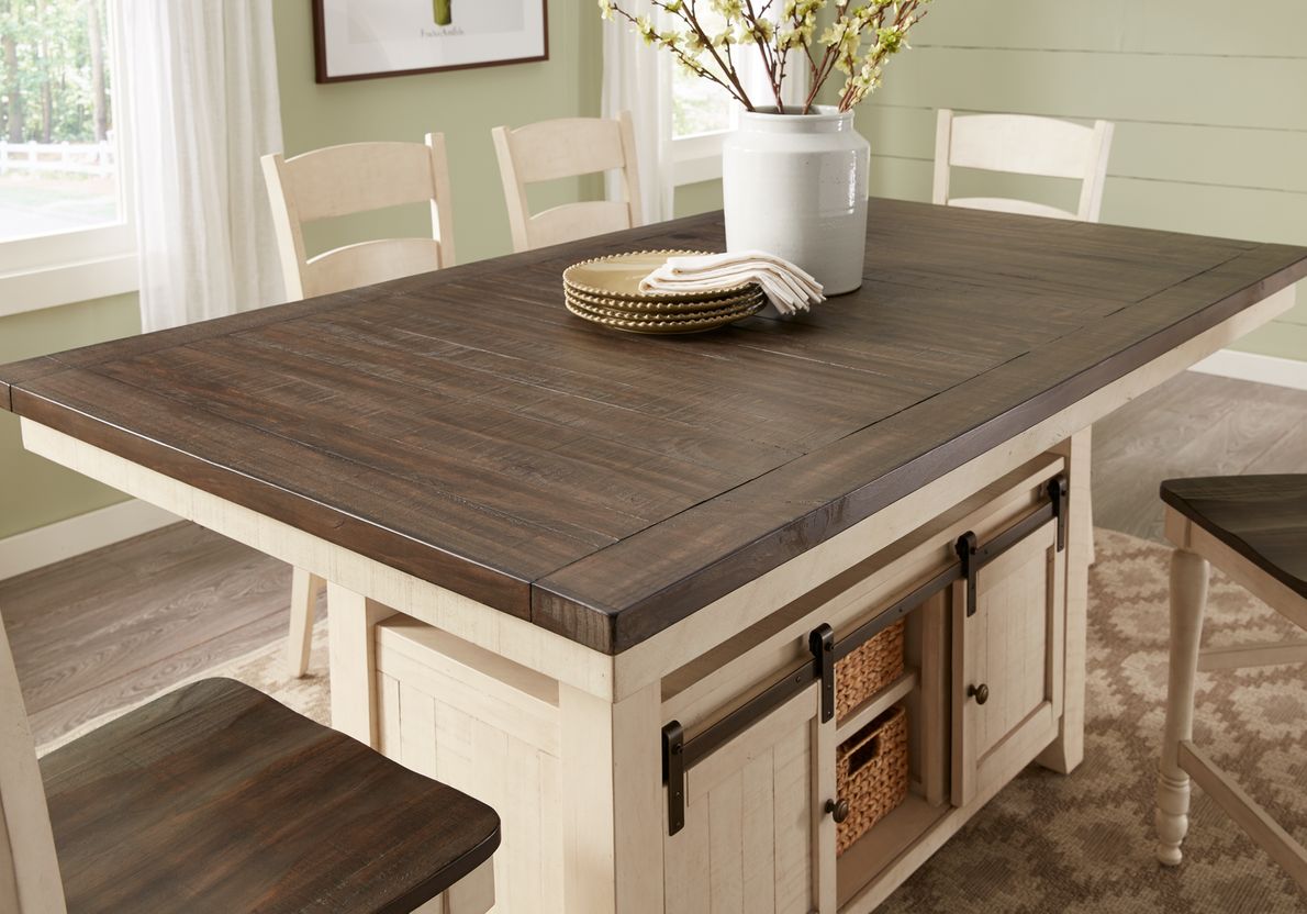 Countertop height deals dining table