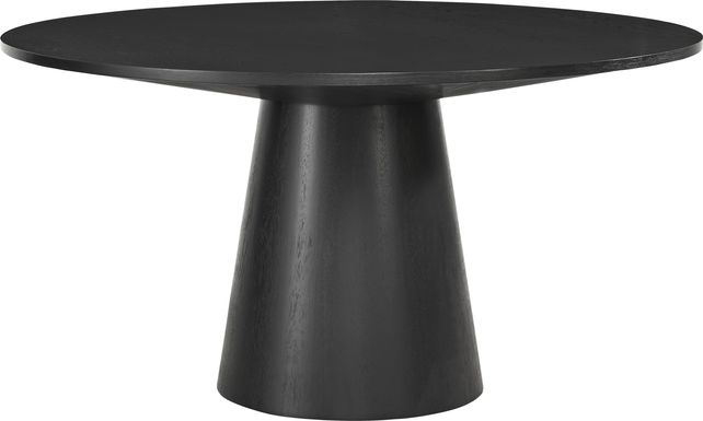 Kendall Black 59" Round Dining Table