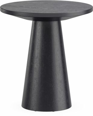 Kendall Black Round End Table