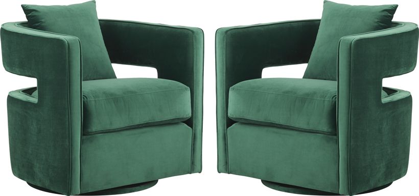 Kennedy Forest Swivel Chair (Set of 2)