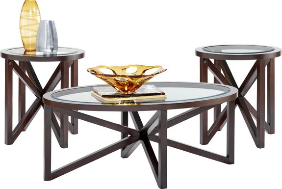 Kenshaw II Espresso 3 Pc Table Set