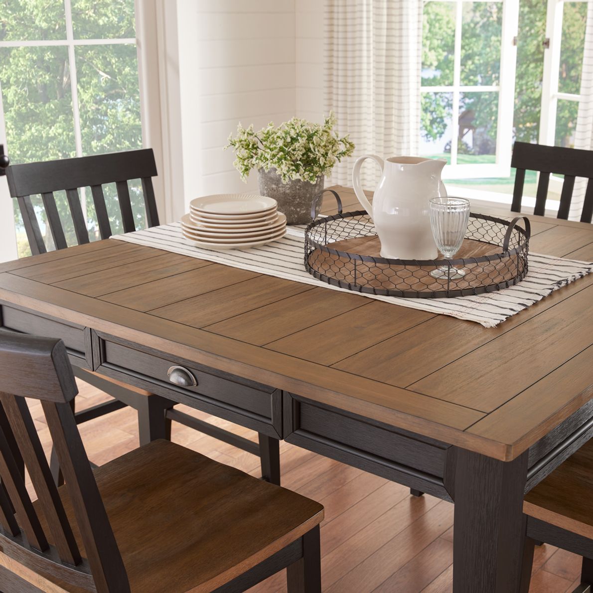 Square counter discount height dining table