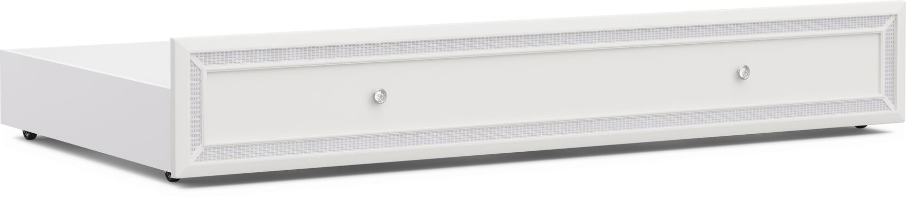 Kids Alyssa White Twin Storage Trundle