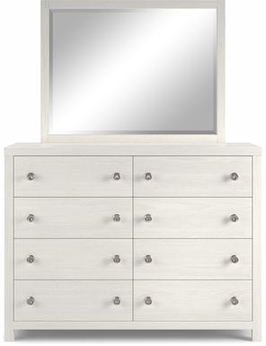 Kids Barringer Place White Dresser & Mirror Set