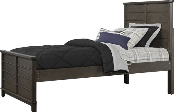 Kids Bay Street Charcoal Twin Panel Bed