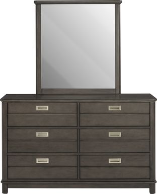 Kids Bay Street Charcoal Dresser & Mirror Set