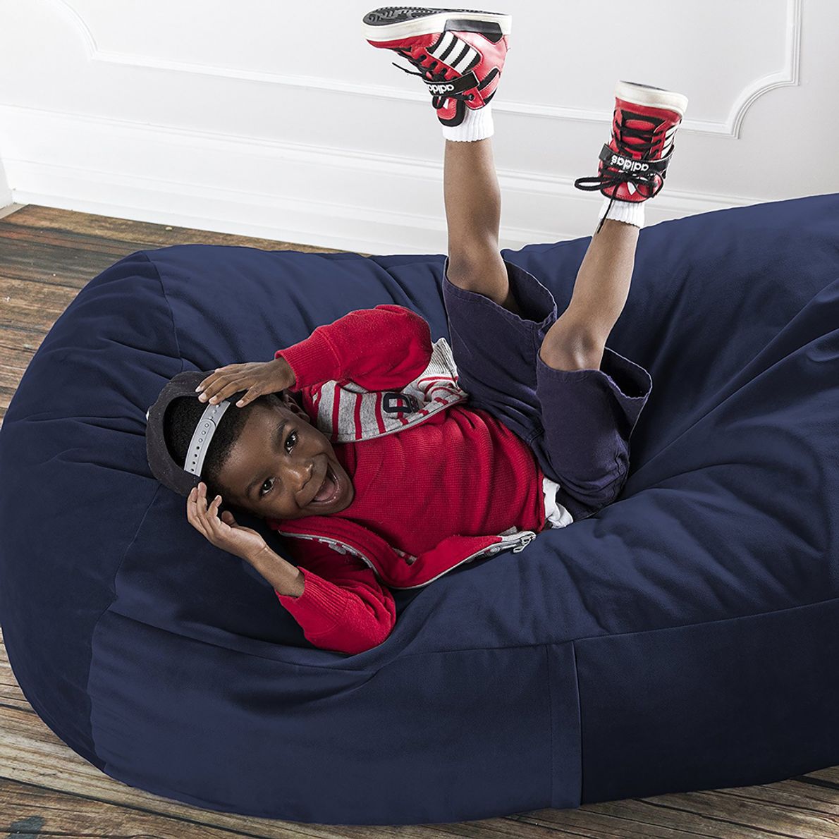 Navy on sale bean bag