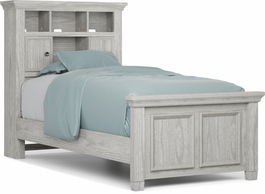 Kids Canyon Lake Ash Gray 3 Pc Twin Bookcase Bed