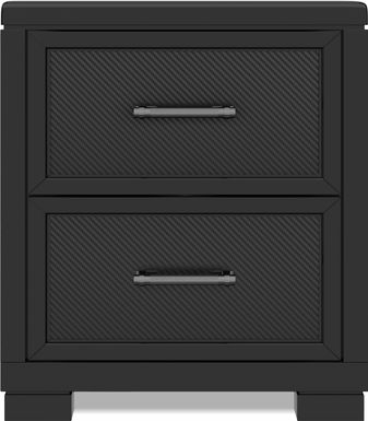 Kids Carbon Optix Black Nightstand