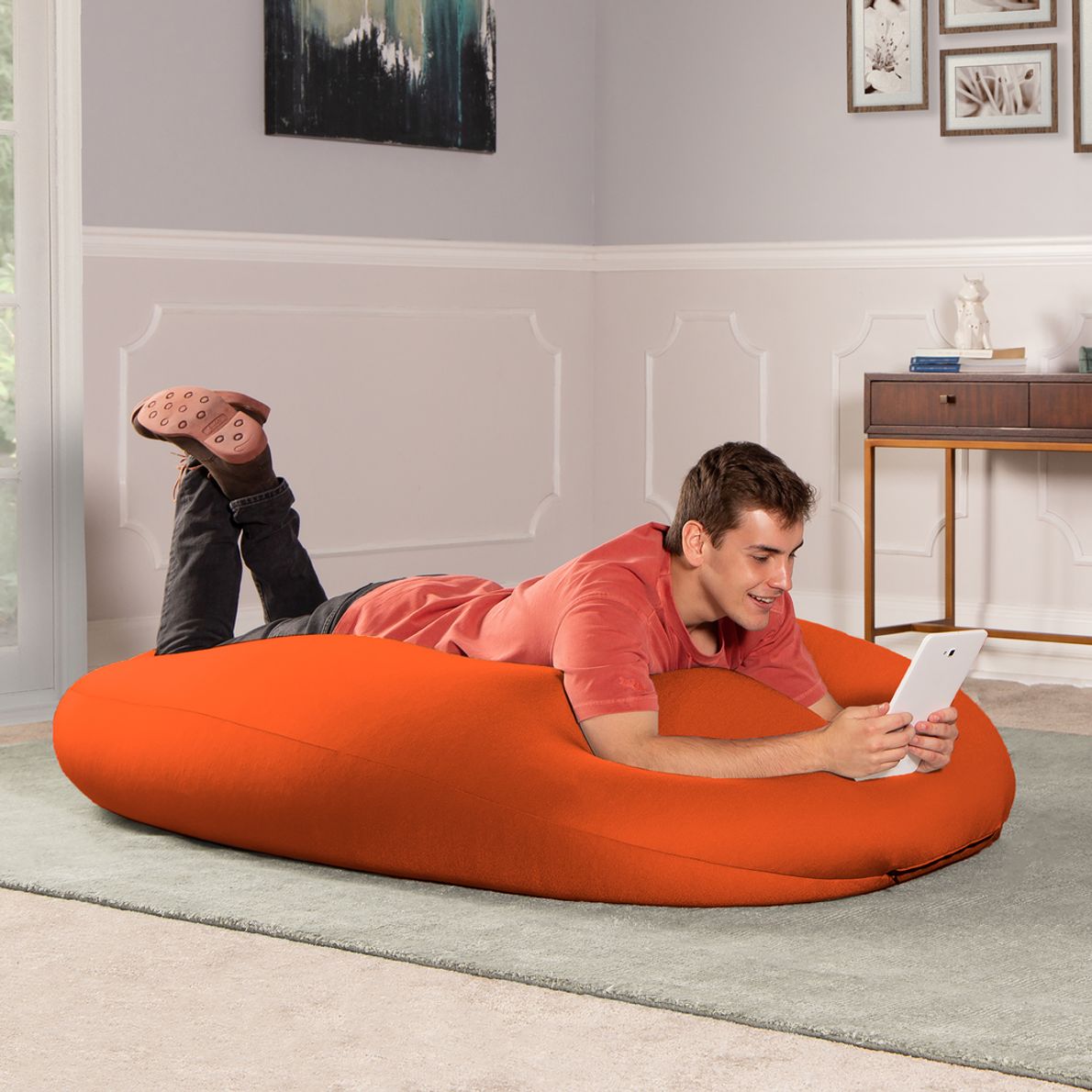 Giant orange bean online bag