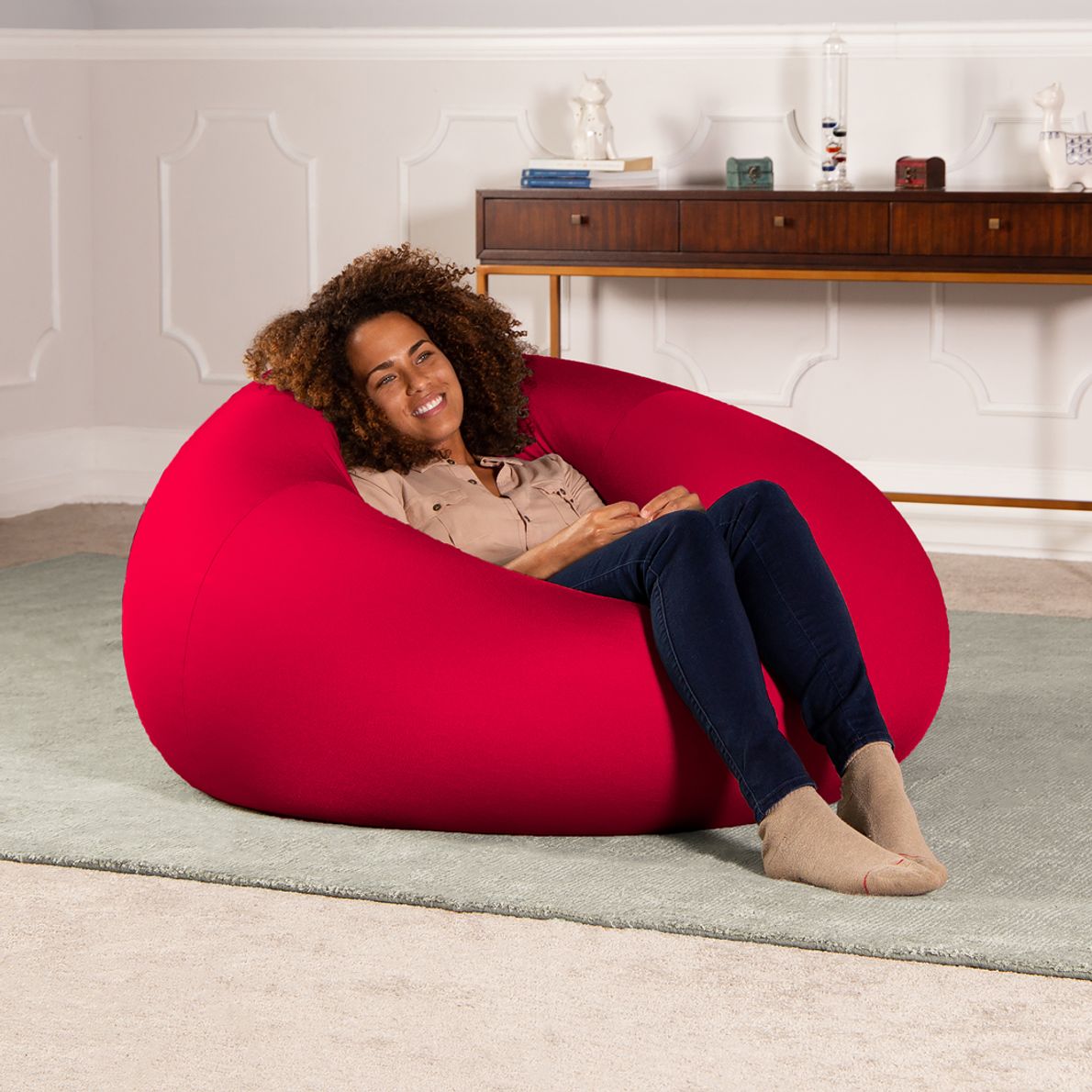 Large red deals bean bag