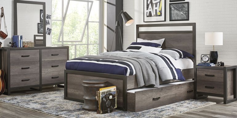 Kids Colefax Avenue Gray Twin Panel Bedroom