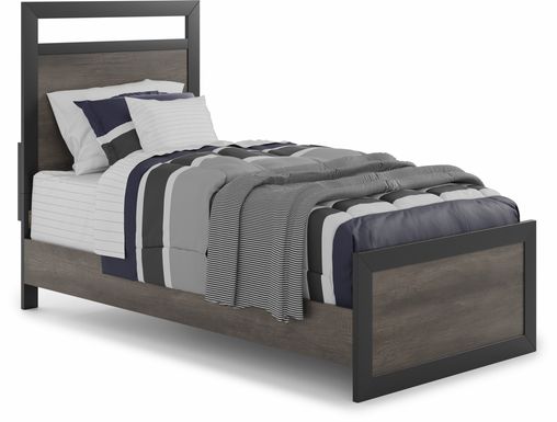 Kids Colefax Avenue Dark Gray 3 Pc Twin Panel Bed