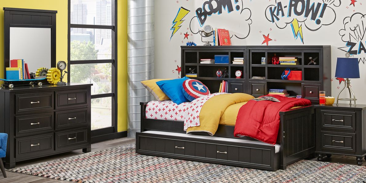 Full outlet daybed black