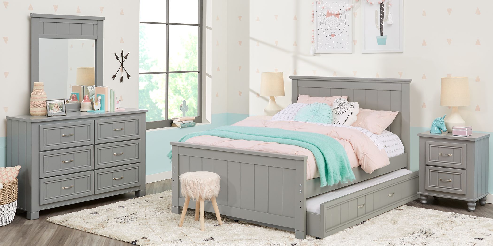 Kids panel bed top