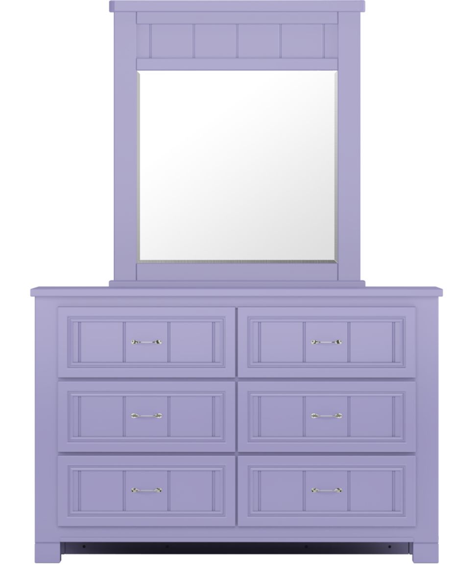 Kids Cottage Colors Lavender Dresser Mirror Set Rooms To Go