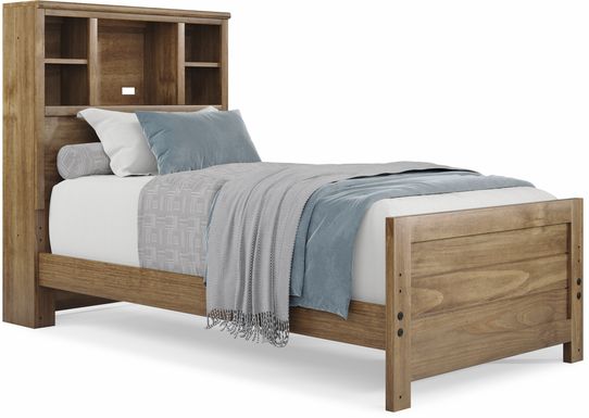 Kids Creekside 2.0 Chestnut 3 Pc Twin Bookcase Bed