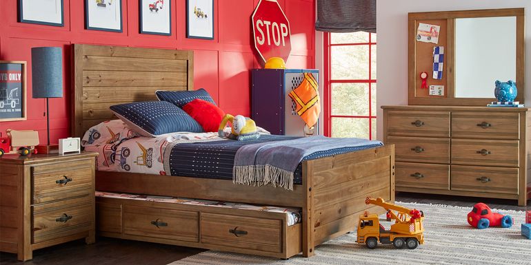 Kids Creekside 2.0 Chestnut 5 Pc Full Panel Bedroom