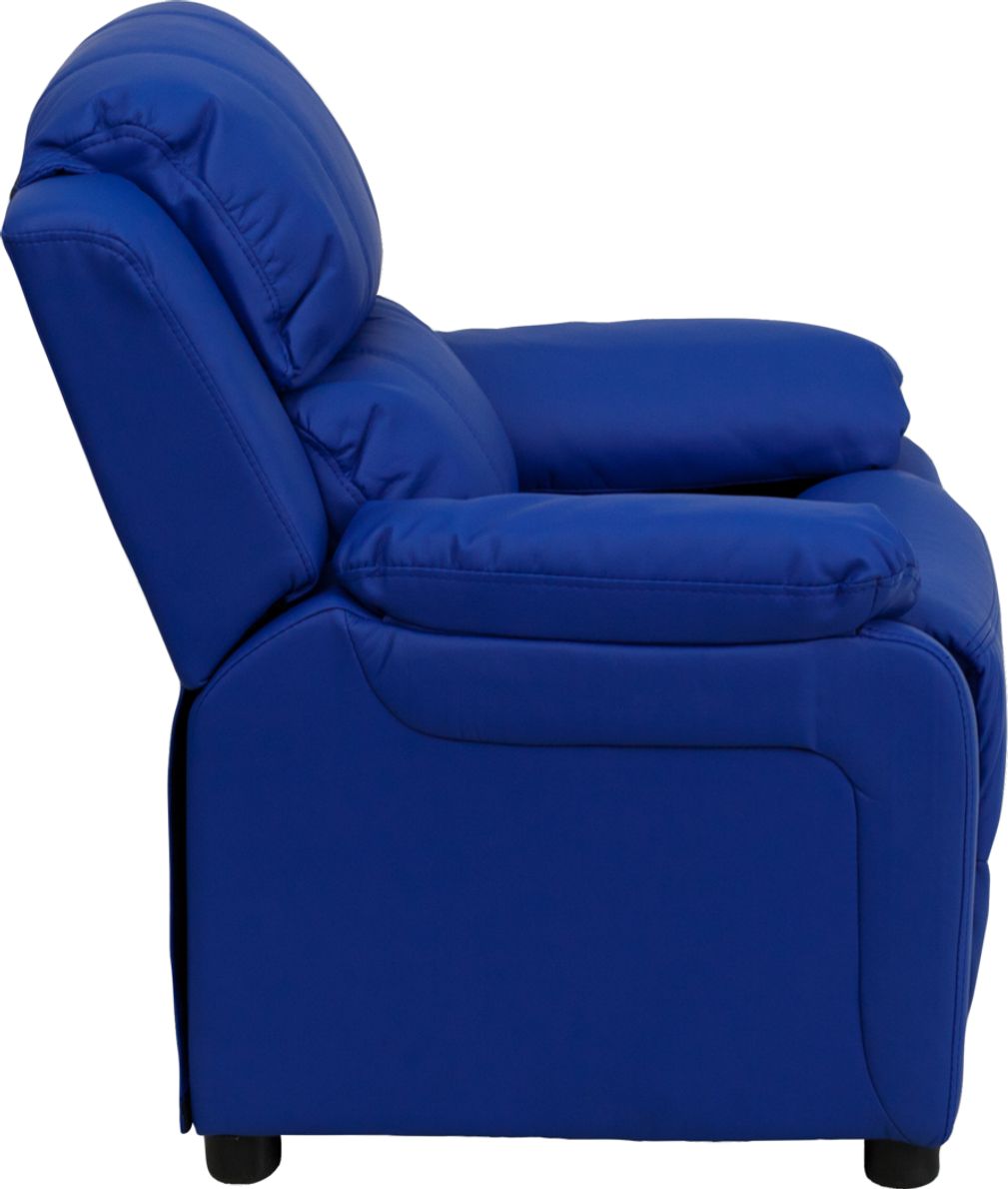 Royal blue online recliner