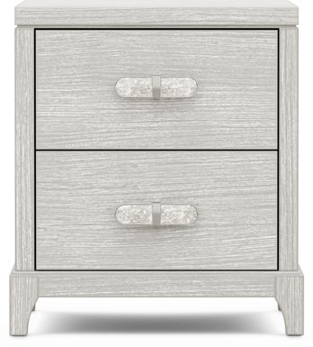 Kids Emilie Rose Wirebrush Gray Nightstand