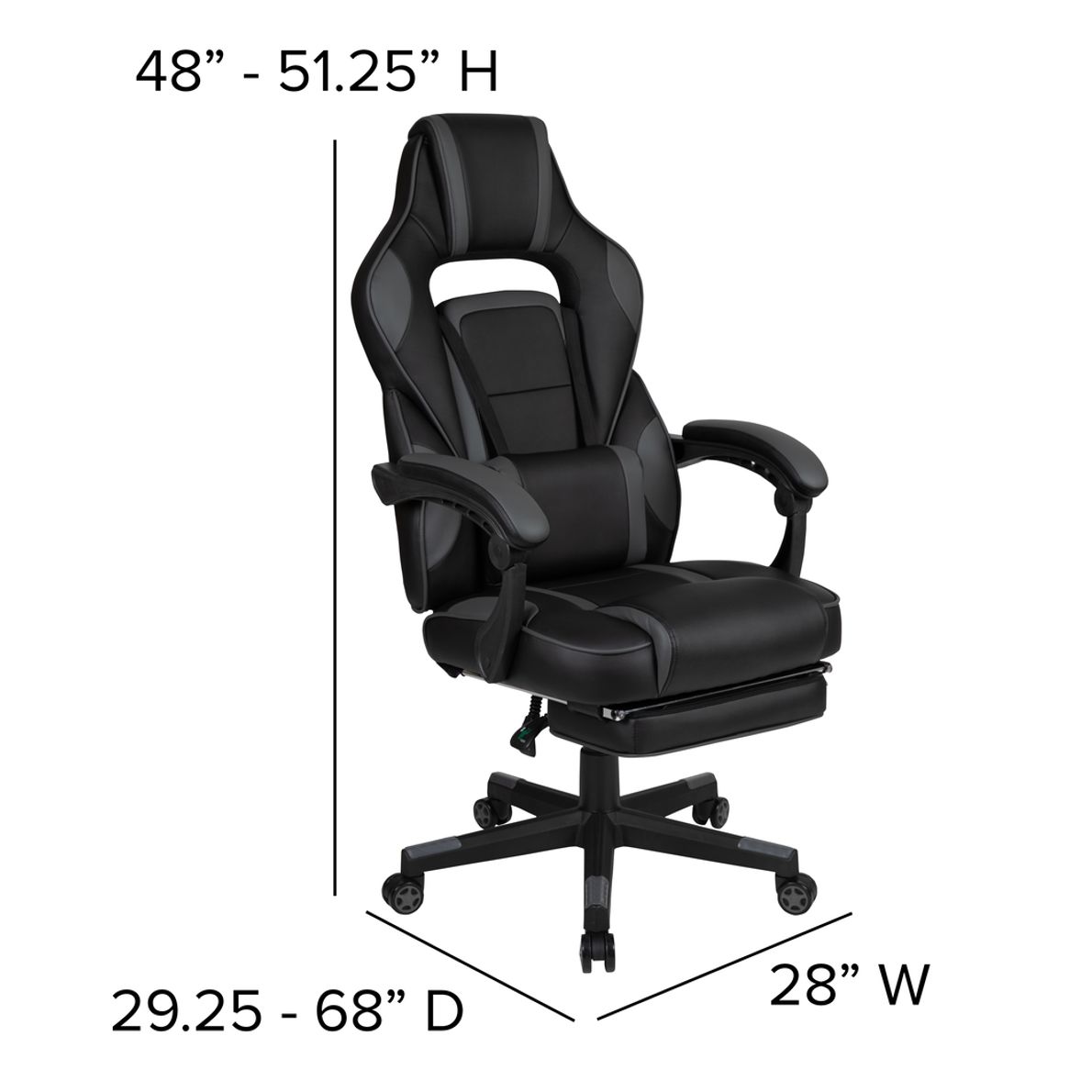 Exfor Gray Gaming Chair - Rooms To Go