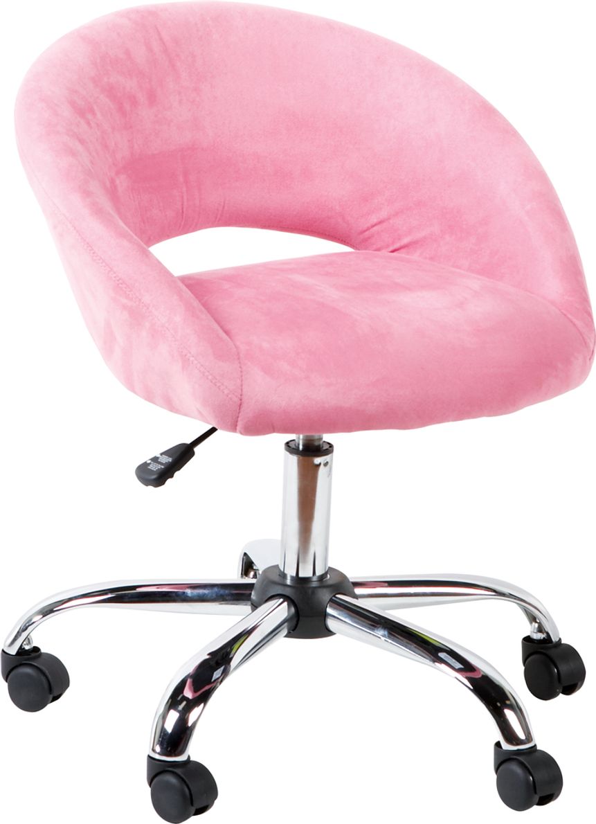 Pink kid desk online chair