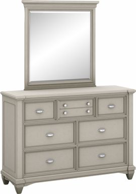 Kids Hilton Head Gray Dresser & Mirror Set