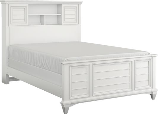 Kids Hilton Head White Full Bookcase Bed