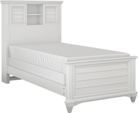 Kids Hilton Head White Twin Bookcase Bed