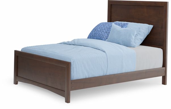 Kids Ivy League 2.0 Walnut Full Panel Bed