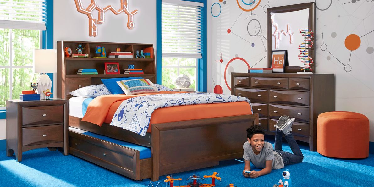 Kids best sale bookcase bed