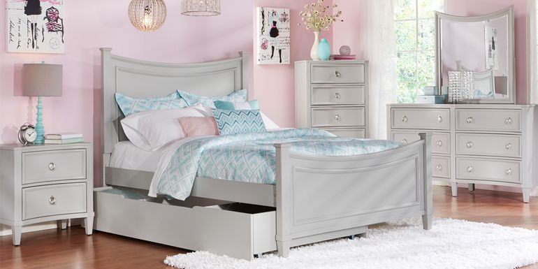 Kids Jaclyn Place Gray 4 Pc Twin Bedroom