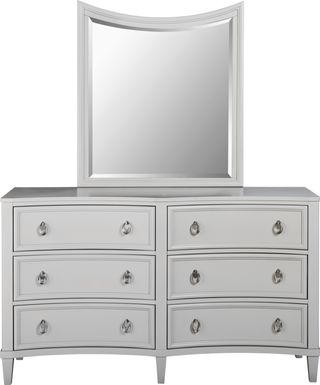 Kids Jaclyn Place Gray Dresser Mirror Set