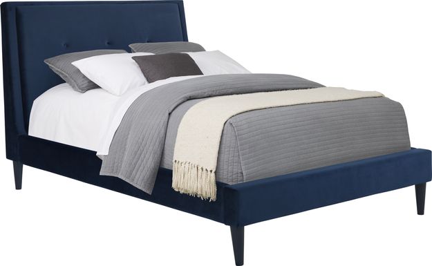 Kids Jaidyn Blue 3 Pc Full Upholstered Bed