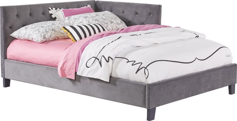 Kids Lucie Charcoal Full Corner Bed