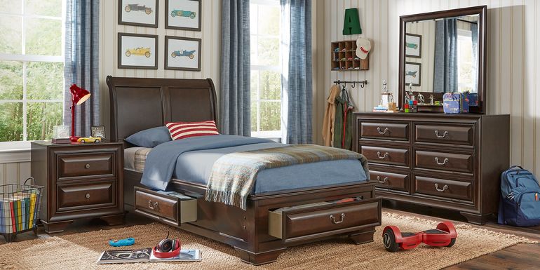 Kids Mill Valley Jr. Cherry Twin Storage Bedroom