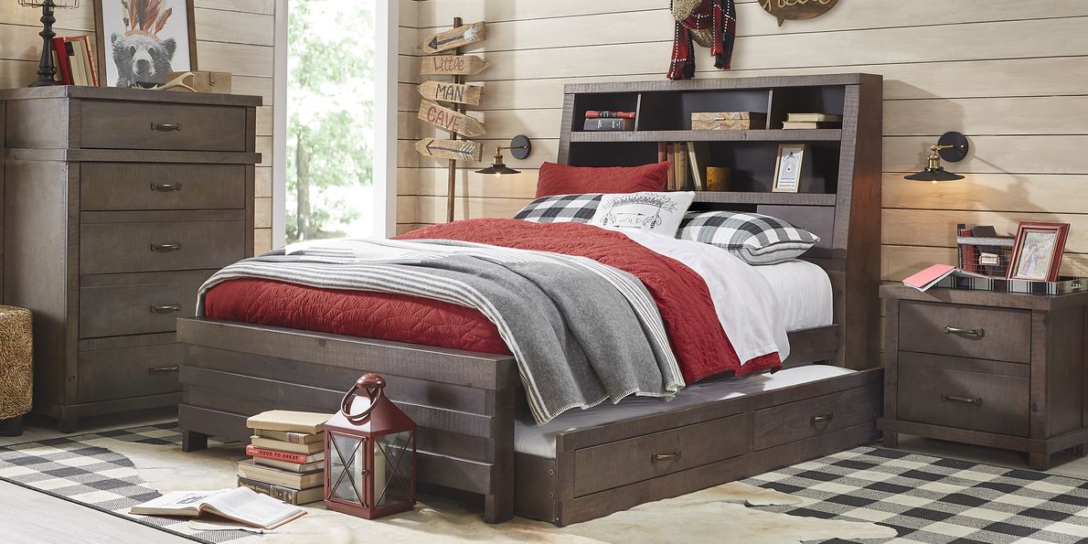 Kids Montana Espresso Pc Twin Bookcase Bedroom Rooms To Go