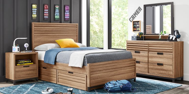 Kids Northridge Drive Caramel Full Panel Bedroom