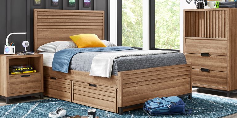 Kids Northridge Drive Caramel Full Panel Bedroom