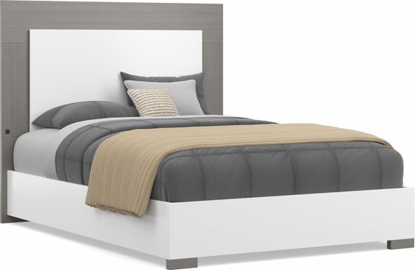 Kids Park Peak White Full Panel Bed
