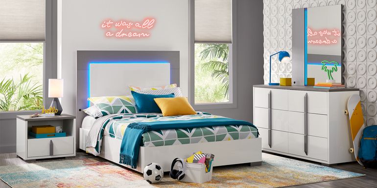 Kids Park Peak White Full Panel Bedroom