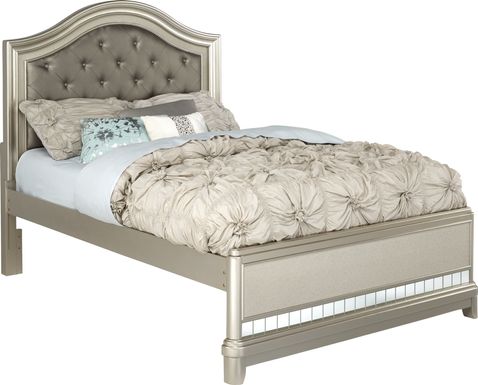 Kids Petit Paris Silver Twin Panel Bed