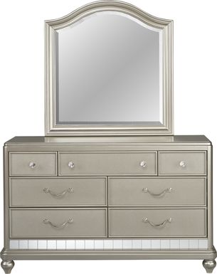 Kids Petit Paris Silver Dresser & Mirror Set
