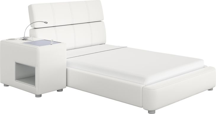 Kids reGen&trade; Recharged White 4 Pc Full Bed with Nightstand