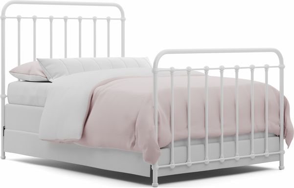 Kids Saddlerock White Full Metal Bed