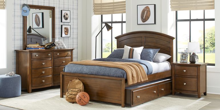 Kids Santa Cruz Cherry 5 Pc Twin Panel Bedroom