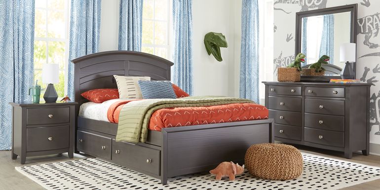 Kids Santa Cruz Gray Full Panel Bedroom