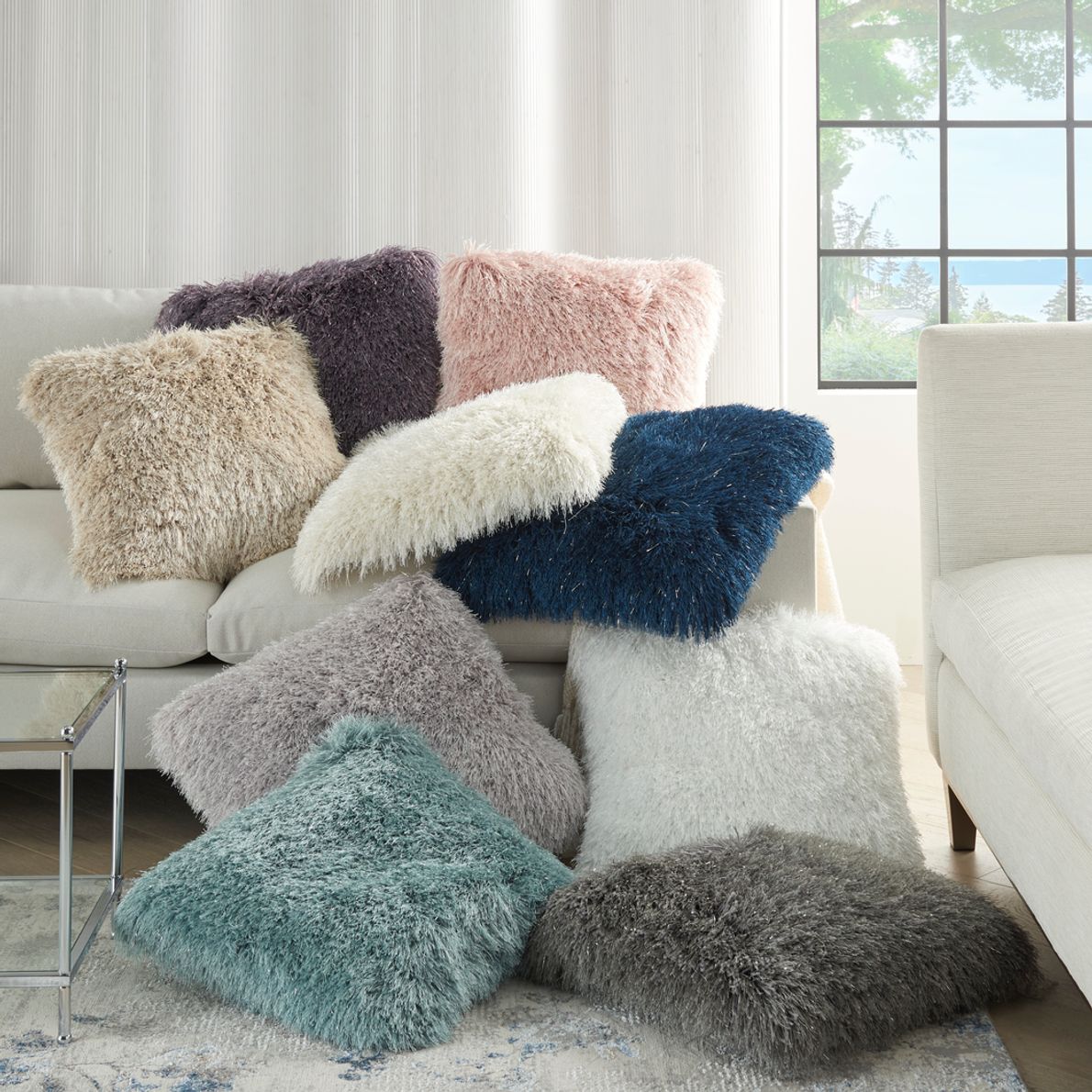 Lavender throw hot sale pillows