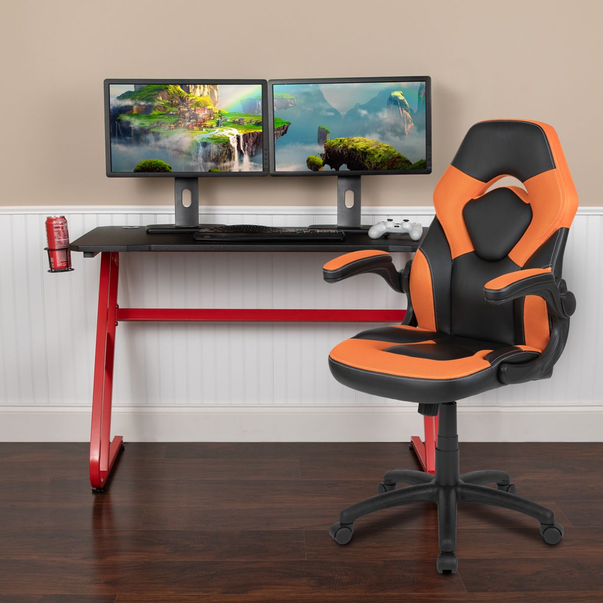 Orange kids best sale desk chair