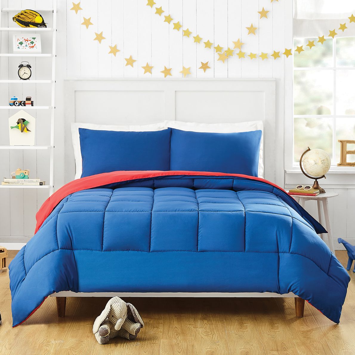 Kids Vroomy Blue 2 Pc Twin Comforter Set Rooms To Go